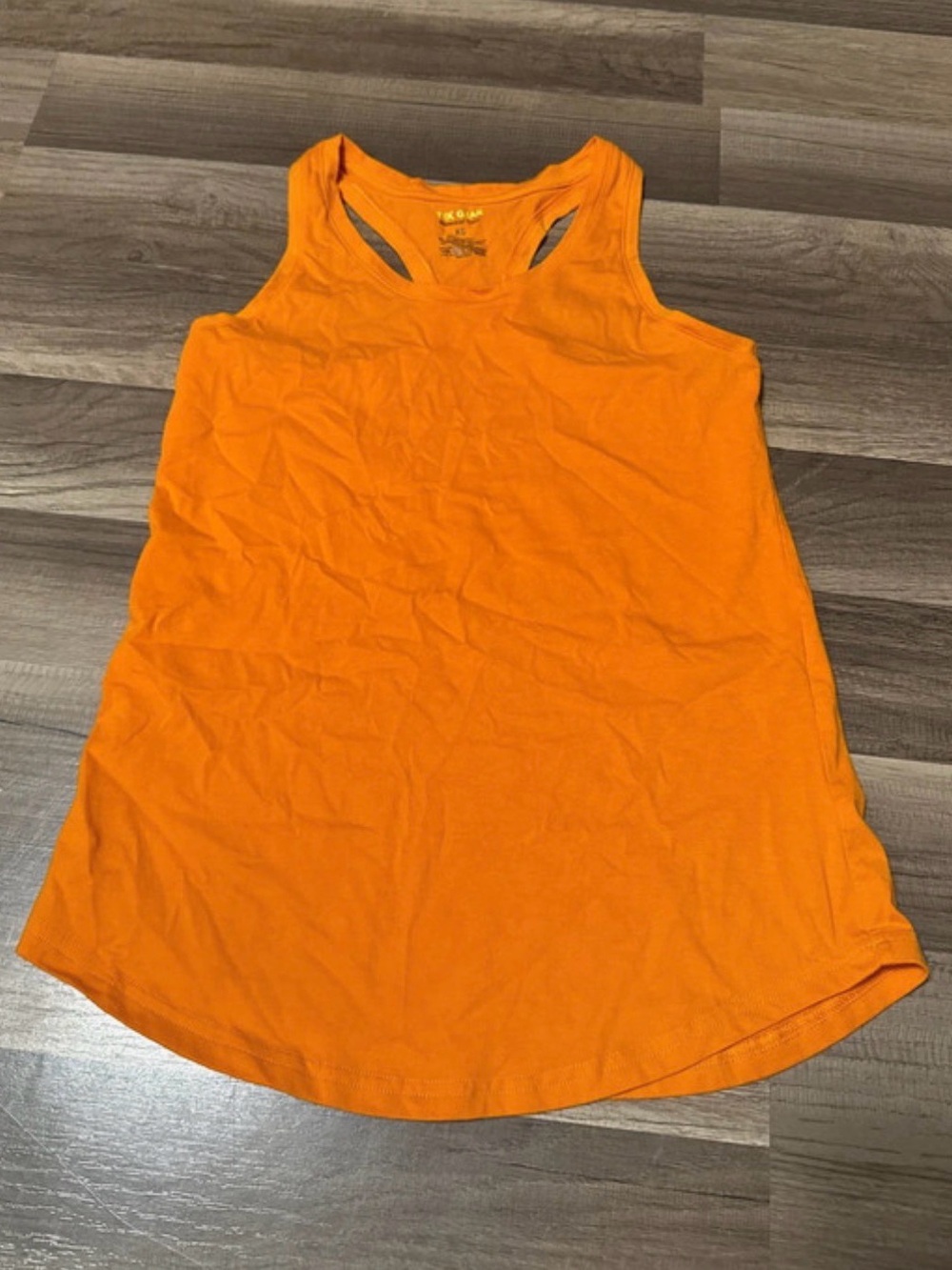 Tek gear women’s athletic Bright Orange Racerback Tank Top Xs